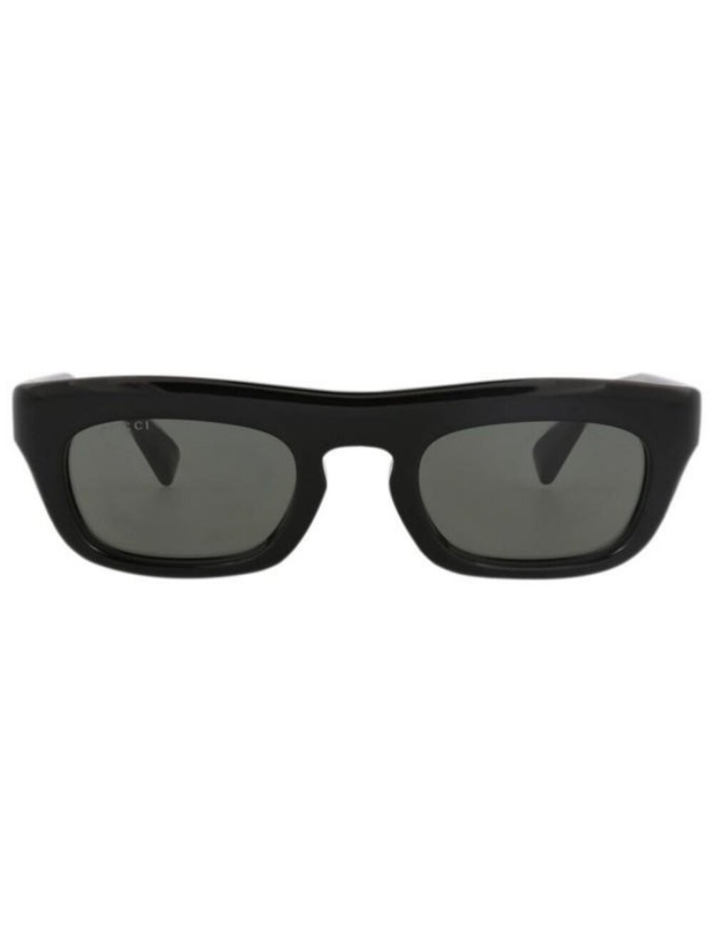 New Gucci Mens Square/Rectangle Black Black Grey Fashion Designer Sunglasses